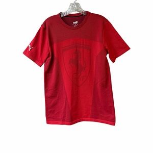 Puma - Scuderia Ferrari Boy's Short Sleeve Tee Red Size S